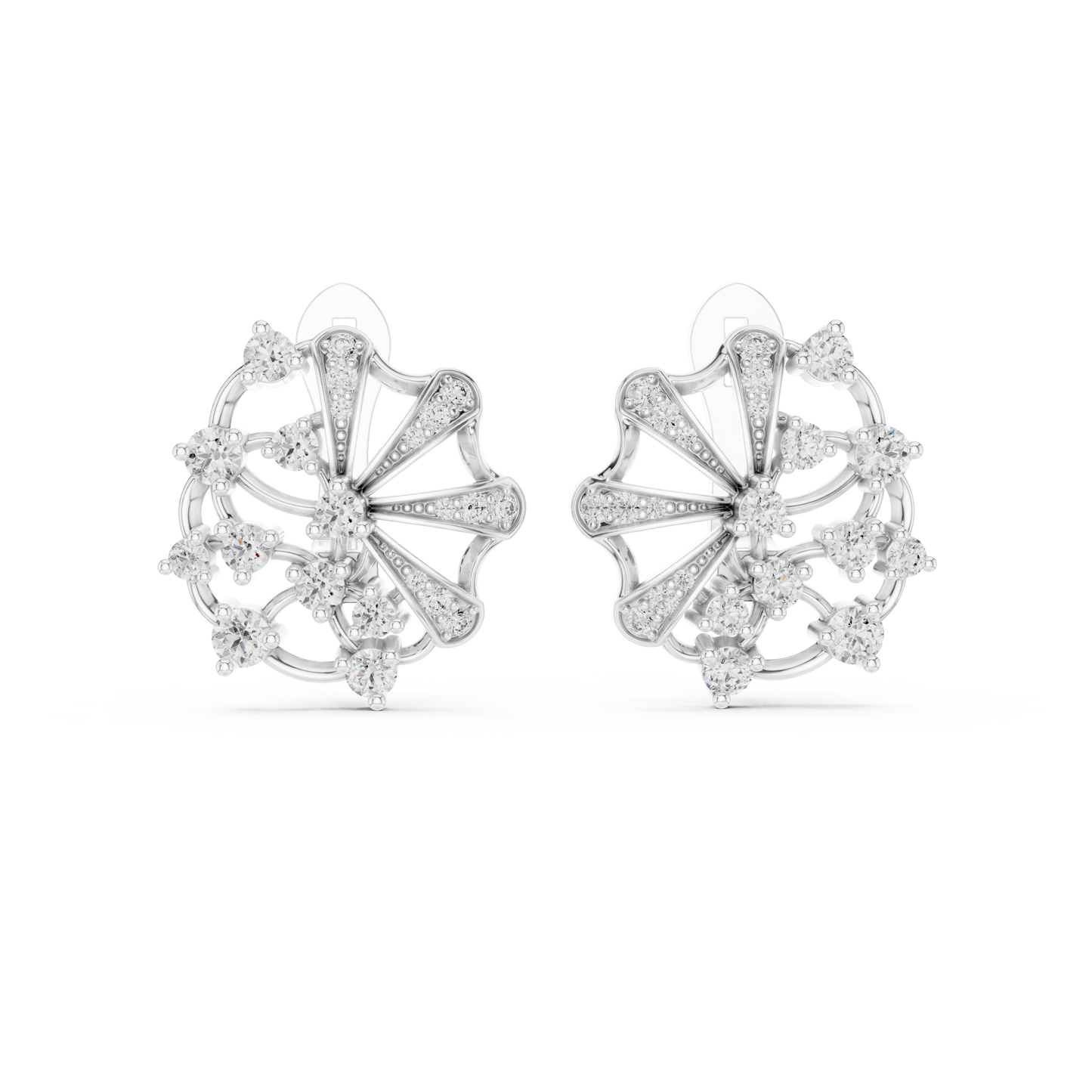 Versailles Sunburst Clip-On Studs