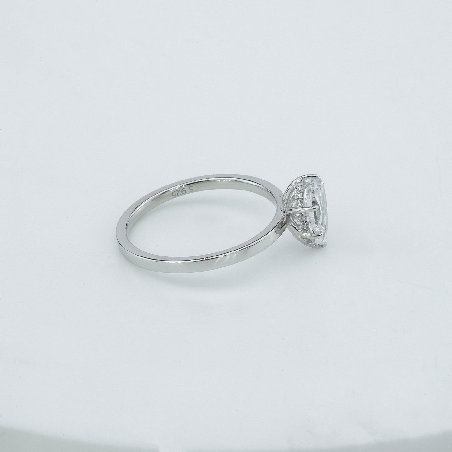 Pear-Cut Solitaire Diamond Ring