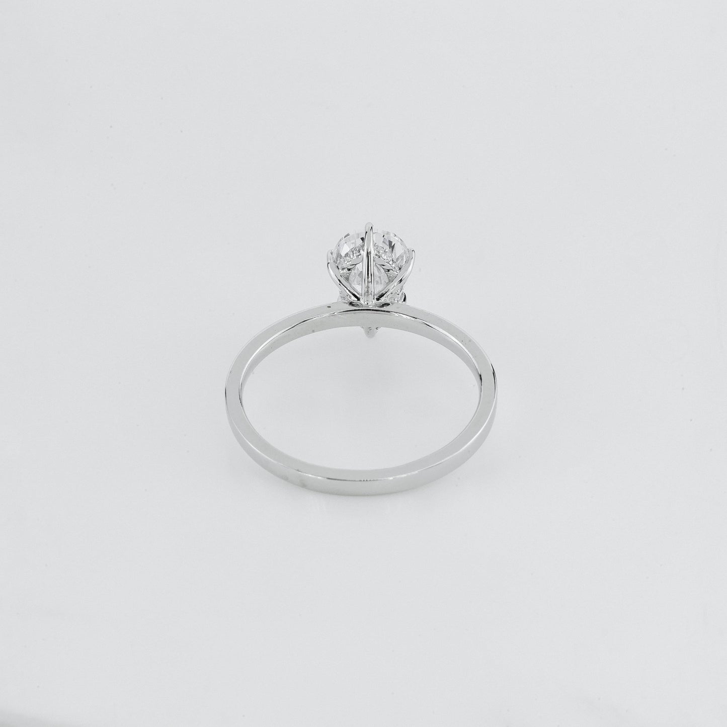 Pear-Cut Solitaire Diamond Ring