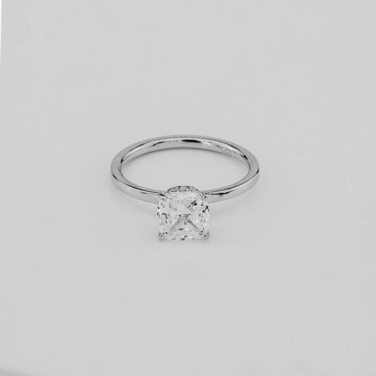 Cushion-cut Diamond Ring
