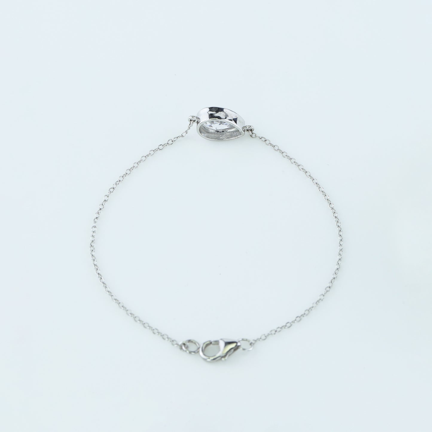 Pear-Cut Solitaire Chain Bracelet