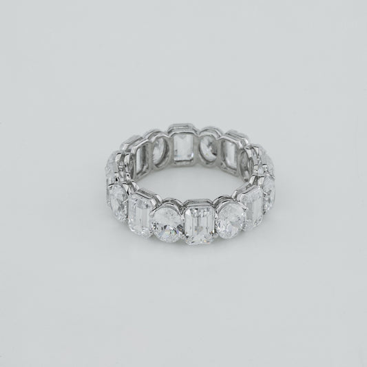 Mixed-Cut Diamond Eternity Band