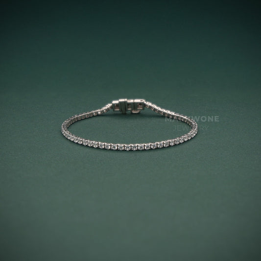 Round Cut Tennis Bracelet