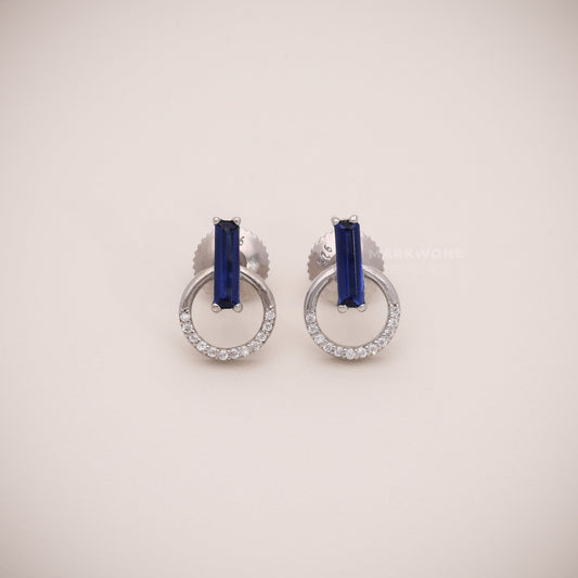 Blue Stone Earring