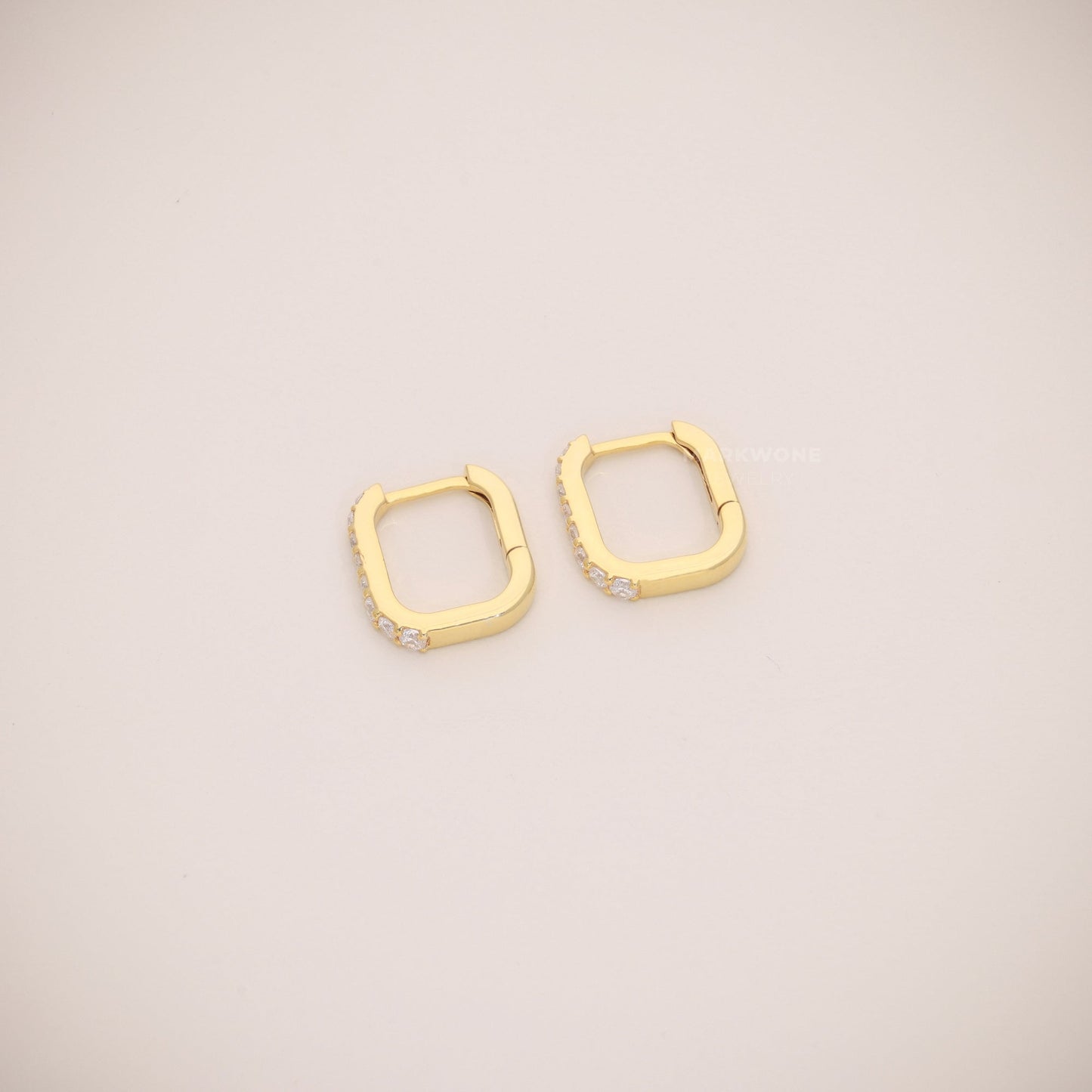 Hoop Diamond Earrings