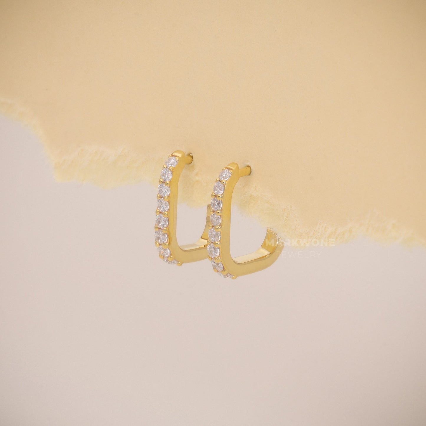 Hoop Diamond Earrings