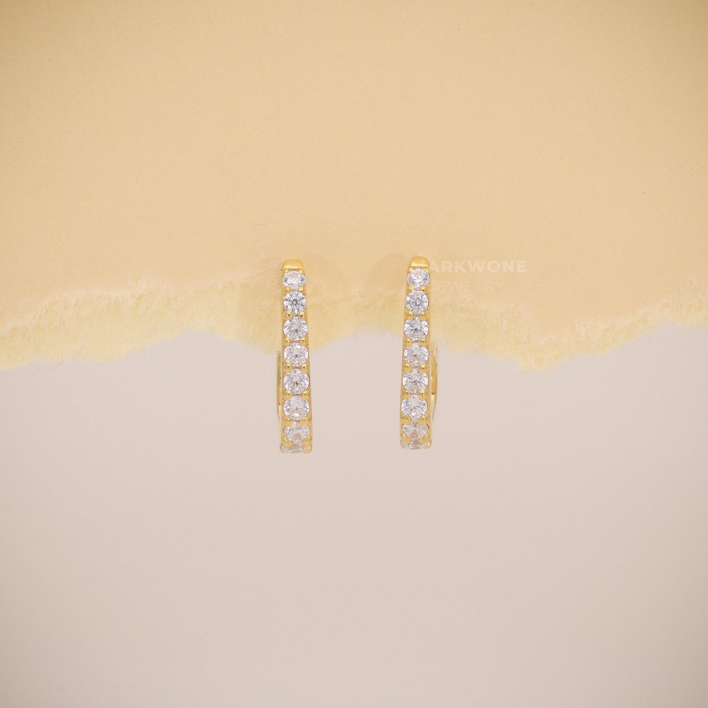 Hoop Diamond Earrings