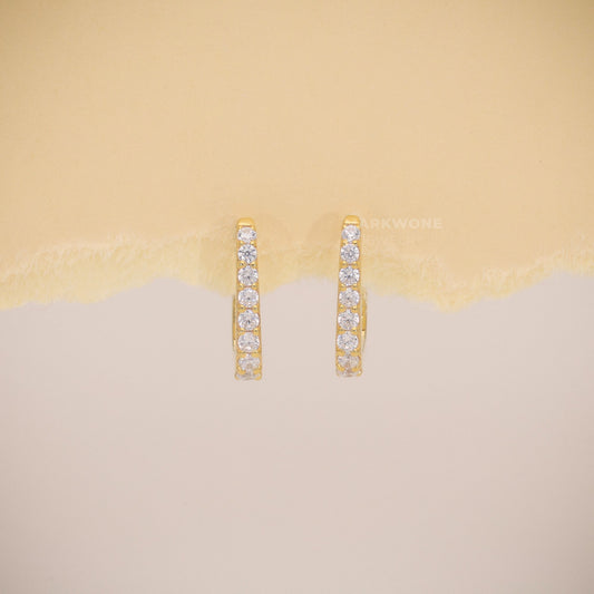Hoop Diamond Earrings