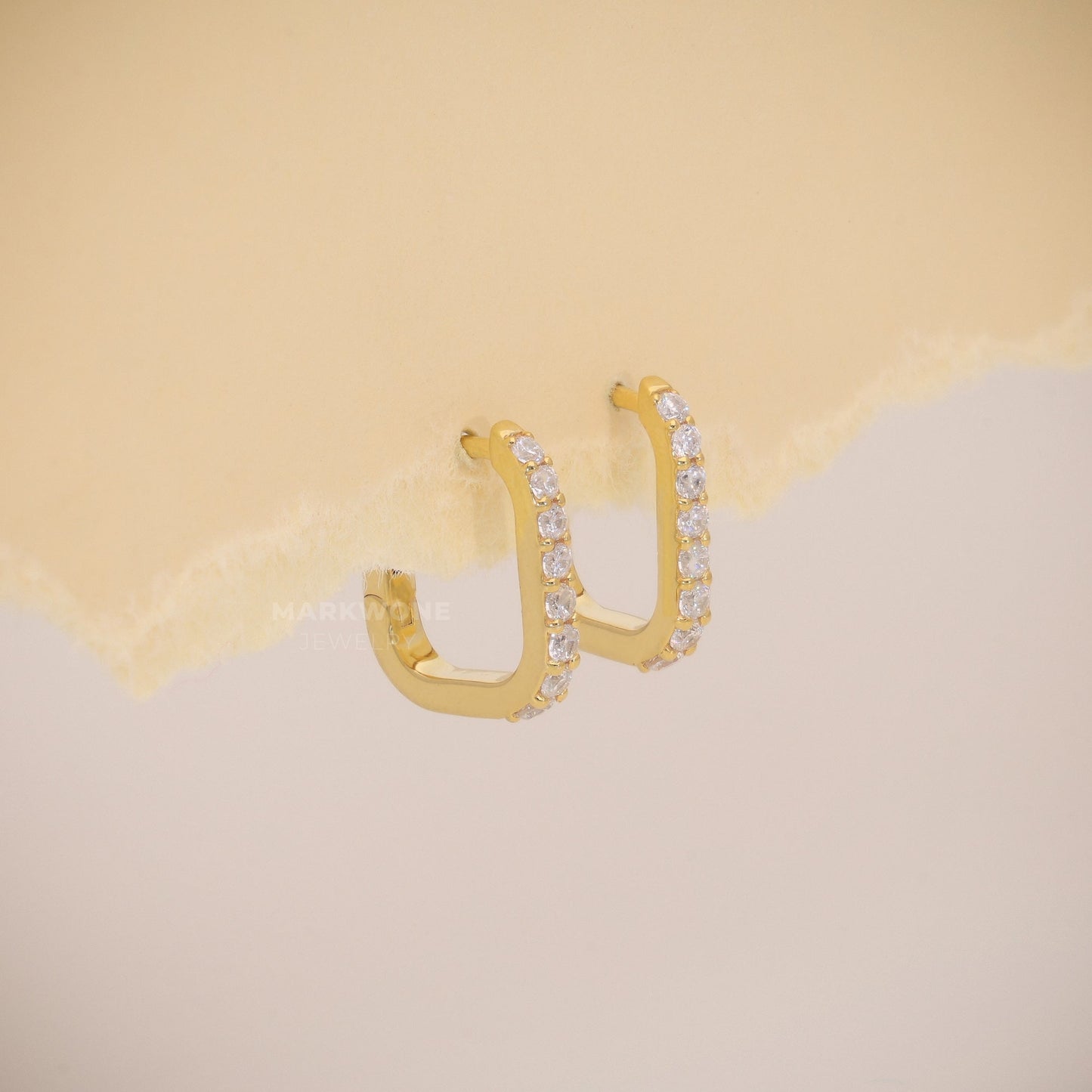 Hoop Diamond Earrings