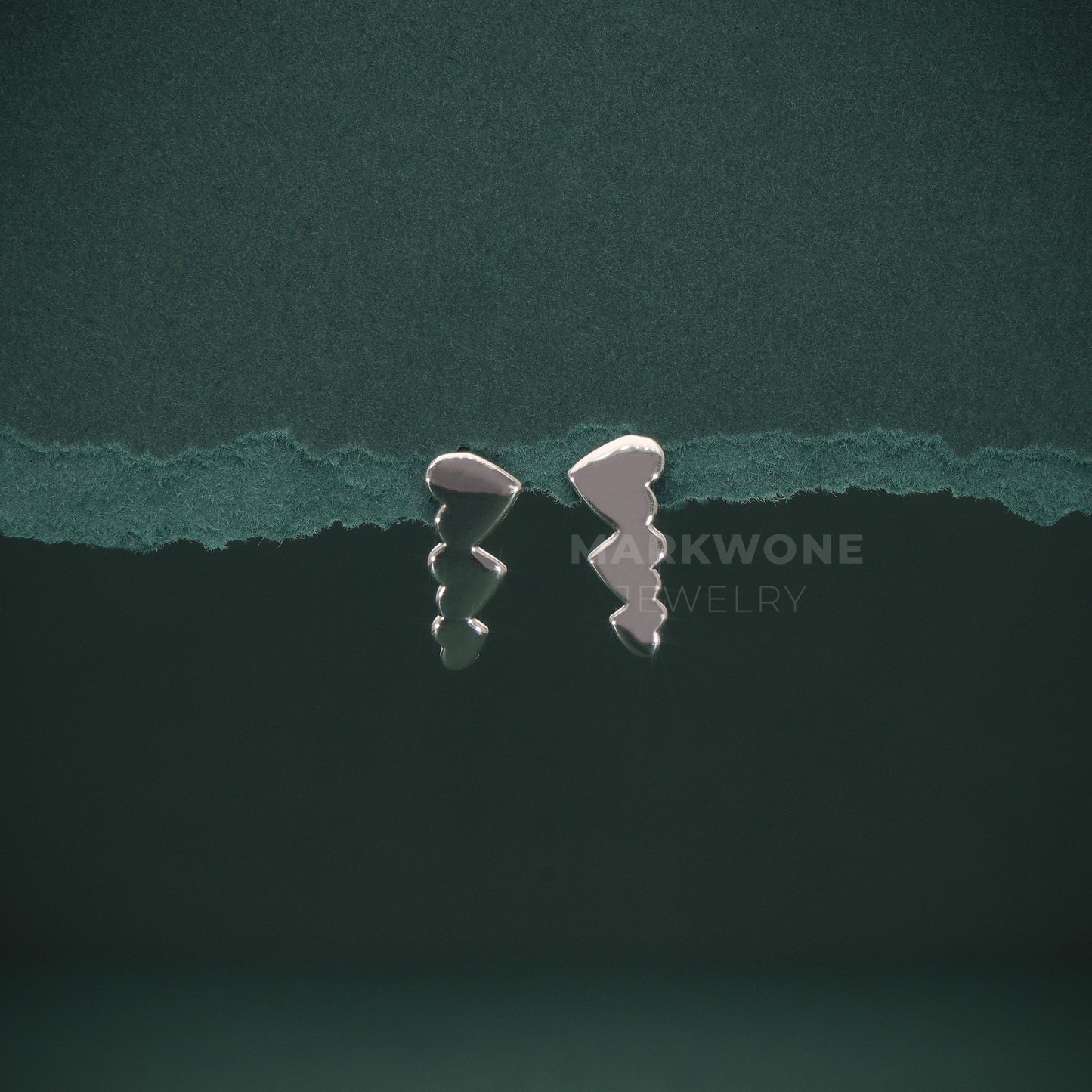 Heart Ear Climber Earrings