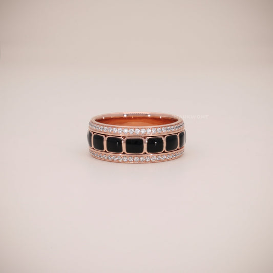 Emerald Pave Knot Ring