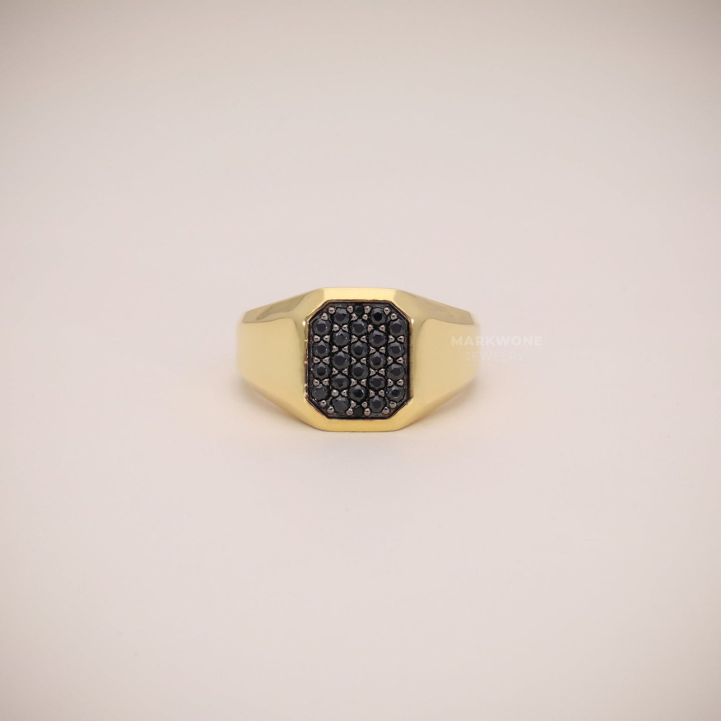 Black Stone Ring Men's
