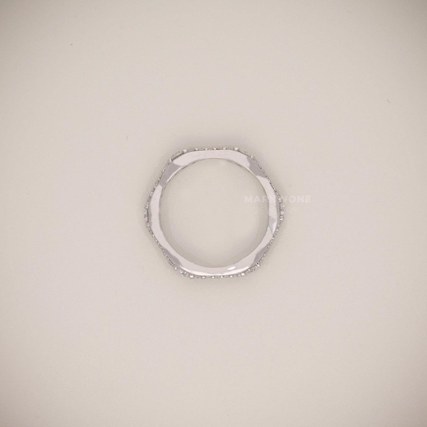 Wavy Shape Diamond Ring