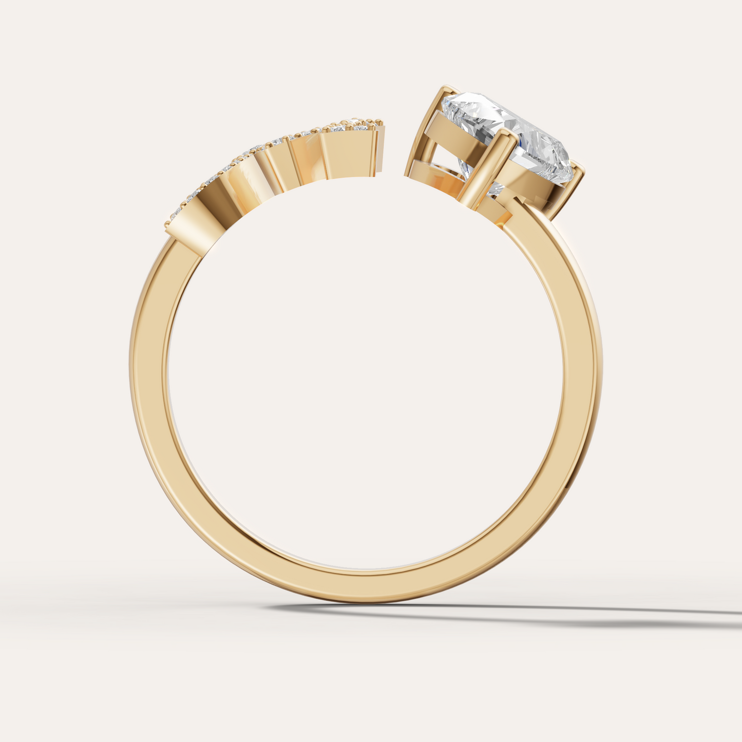 Alphabet Heart Ring