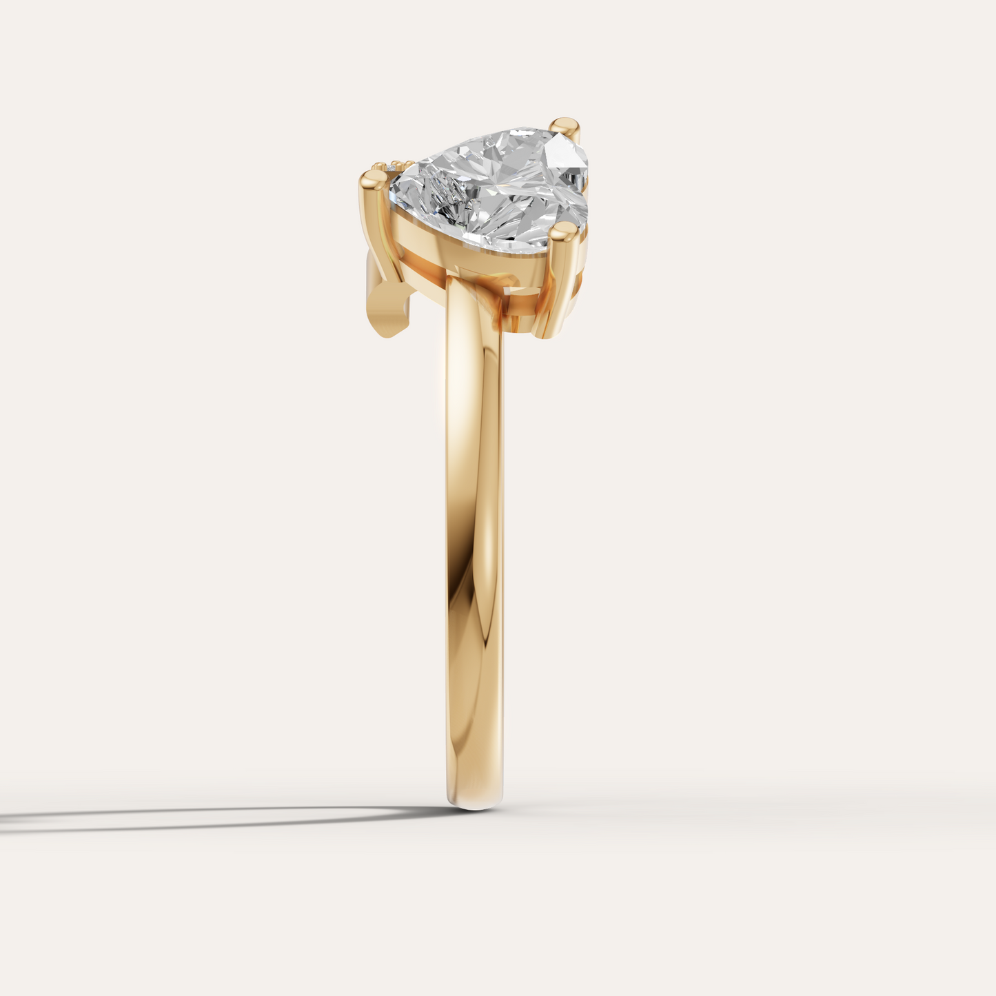 Alphabet Heart Ring