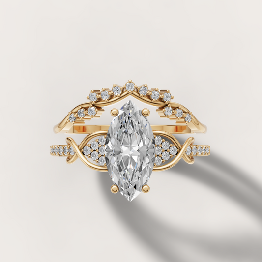vintage-style diamond engagement ring