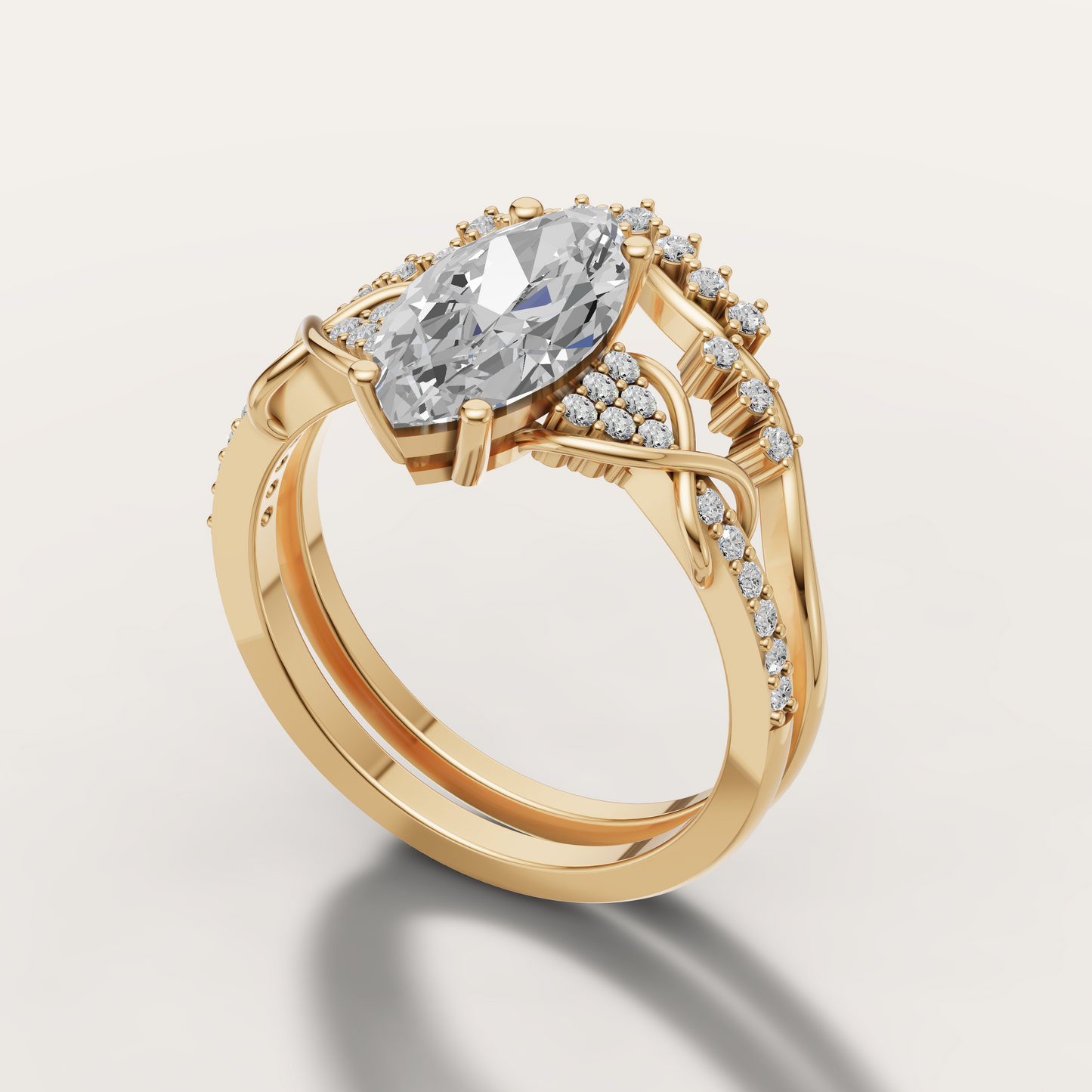 vintage-style diamond engagement ring