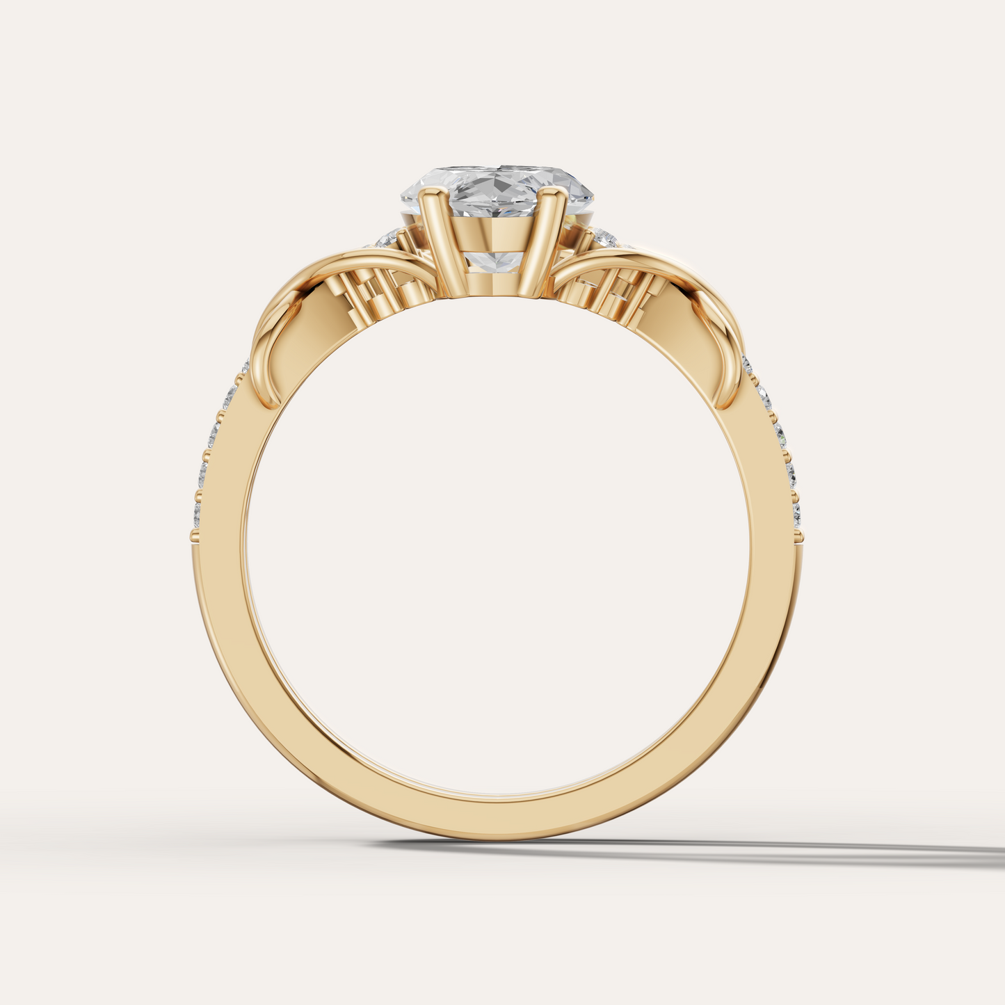vintage-style diamond engagement ring