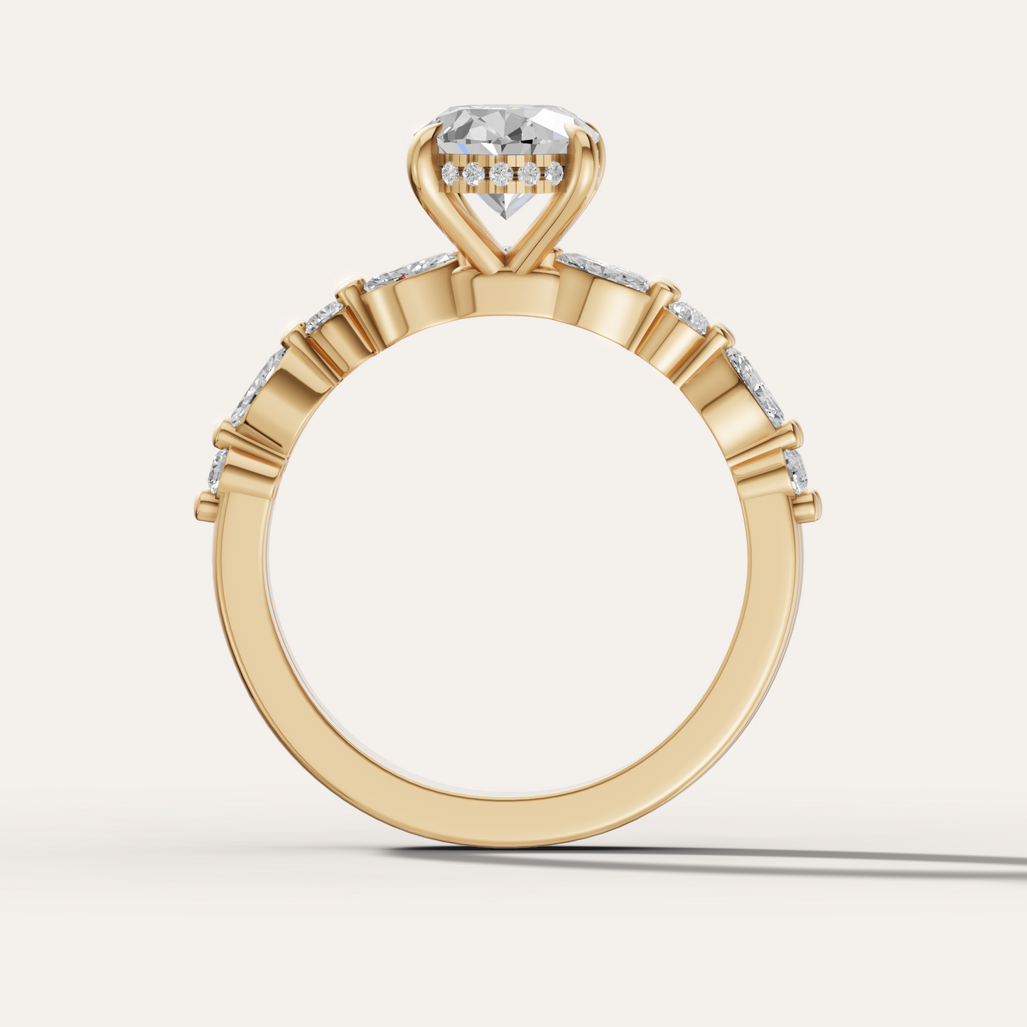 Hidden Halo Ring