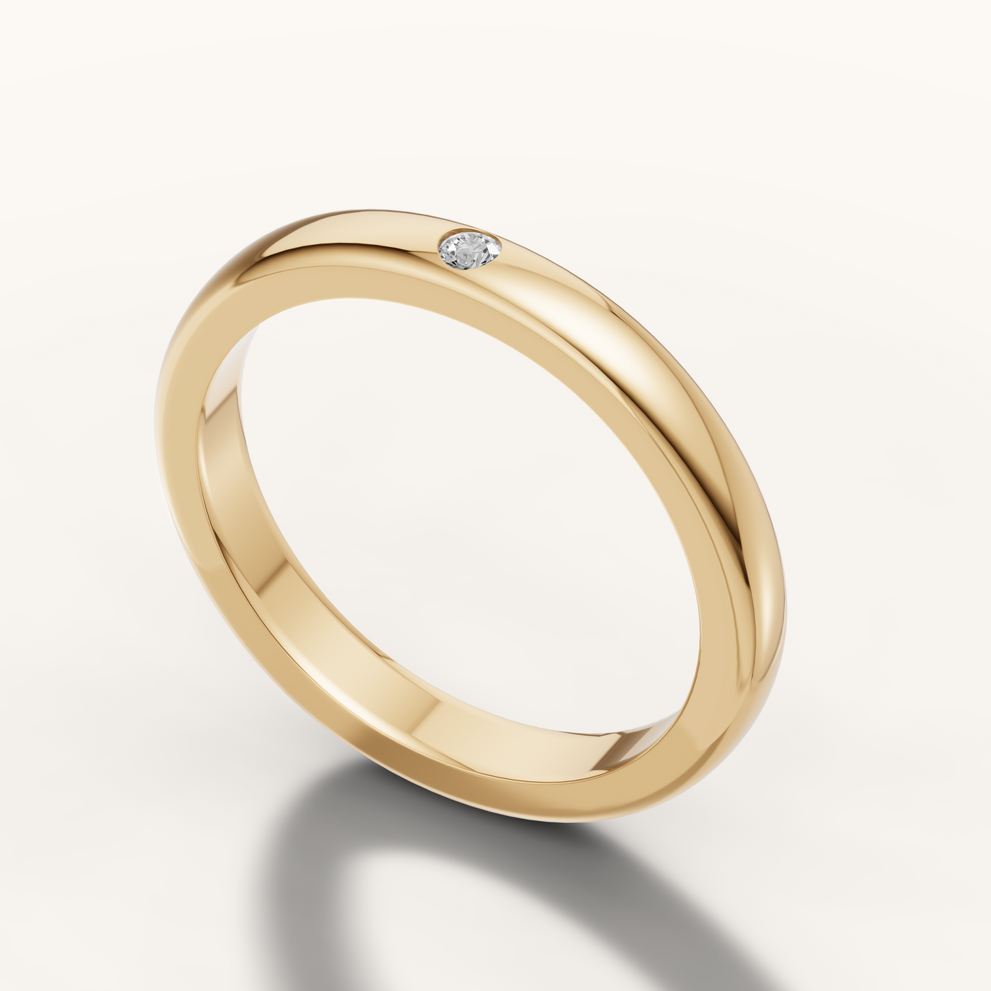 Single Diamond Band For Women's