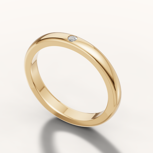 Single Diamond Band For Women's