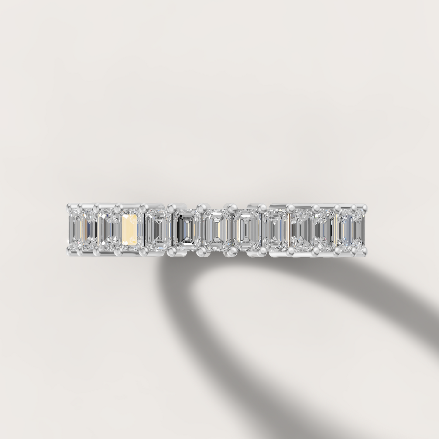 Emerald Cut Eternity Band