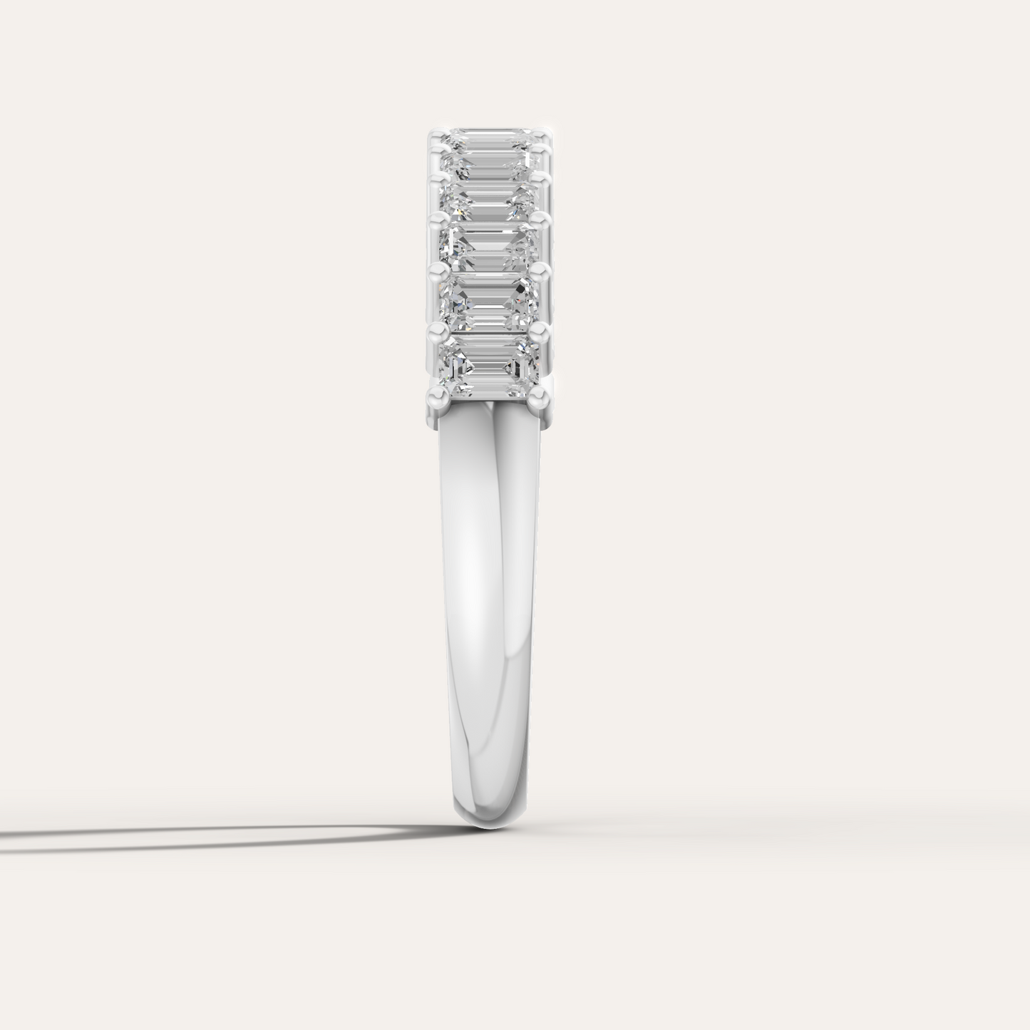 Emerald Cut Eternity Band
