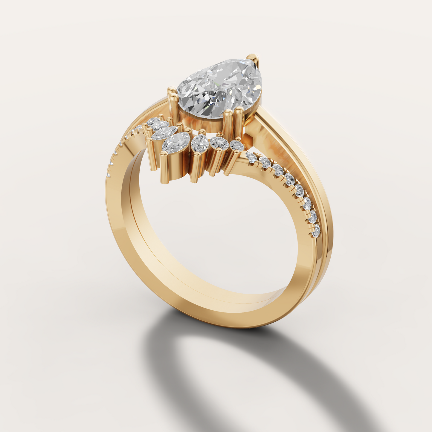 Marquise Side-Stone Ring