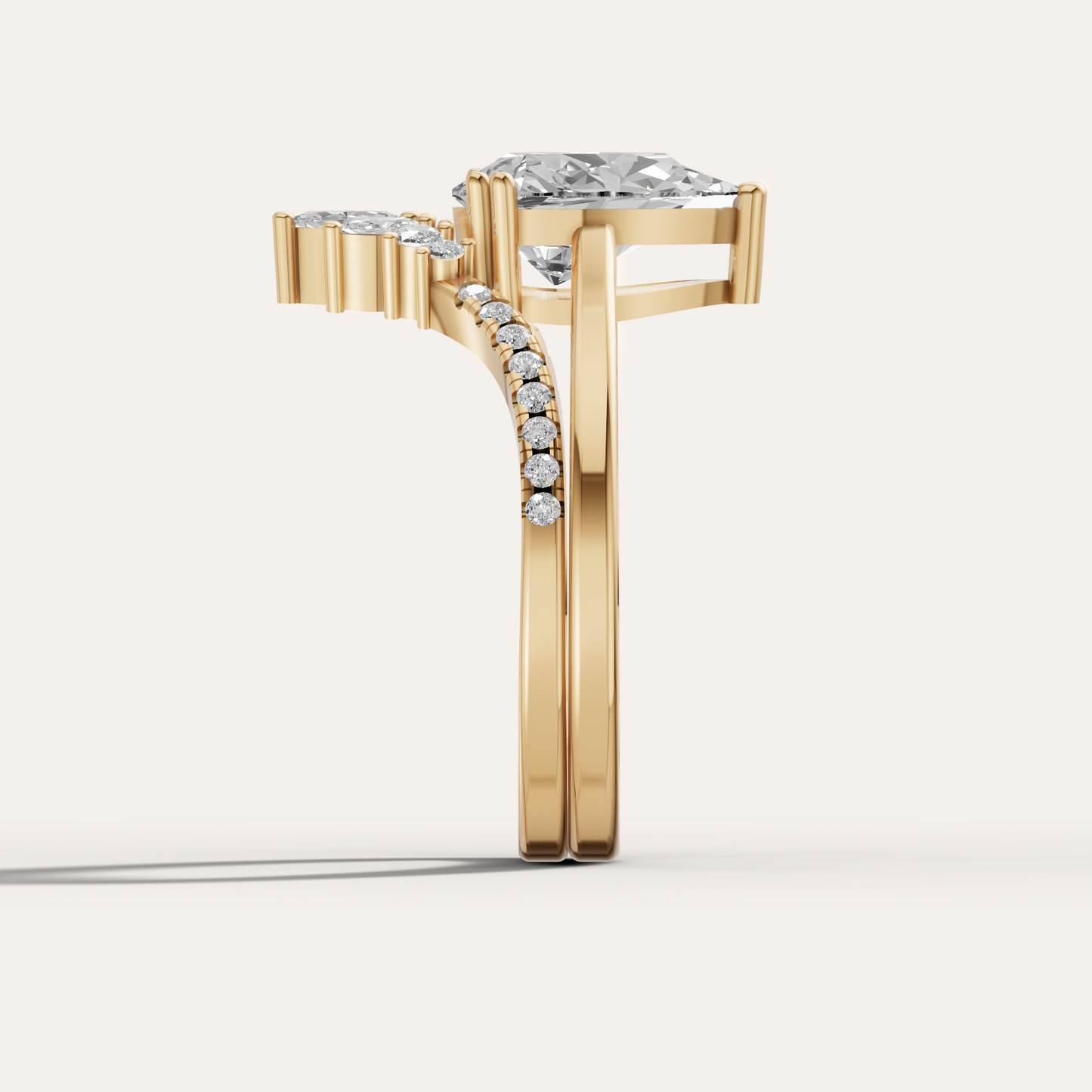 Marquise Side-Stone Ring