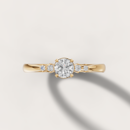 Elegant Round Brilliant Solitaire Ring