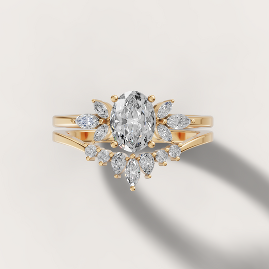 Leaf Design Diamond Ring