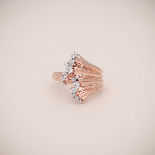 Diamond Cluster Cocktail Ring