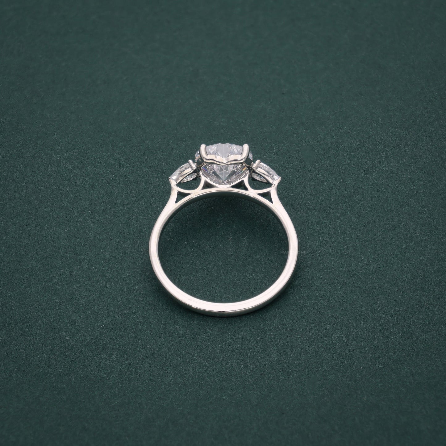 Heart Solitaire Ring
