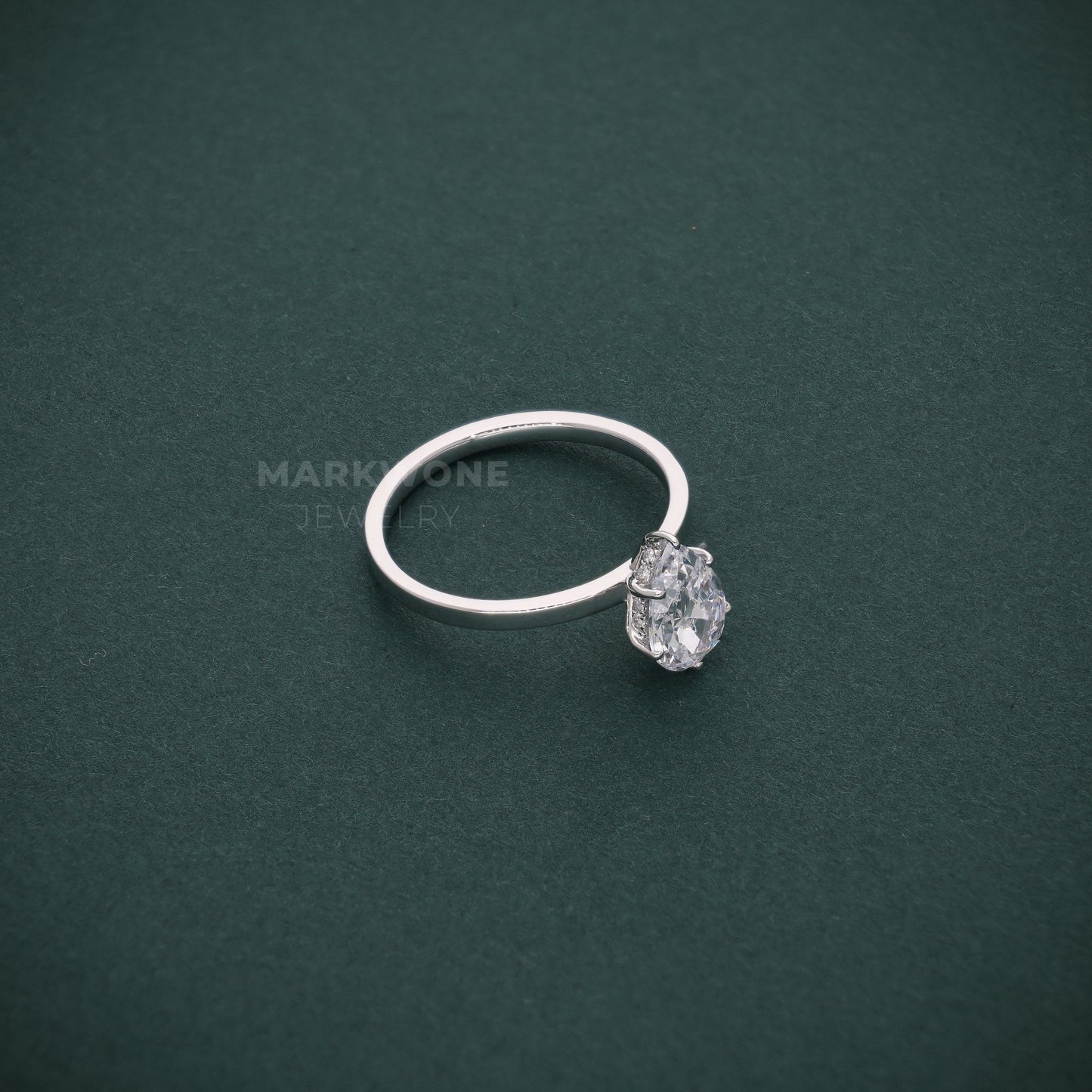 Pear-Cut Solitaire Diamond Ring