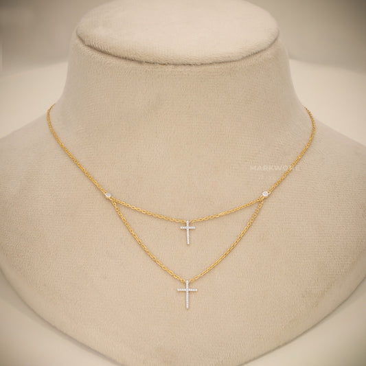 Minimal Diamond Necklace