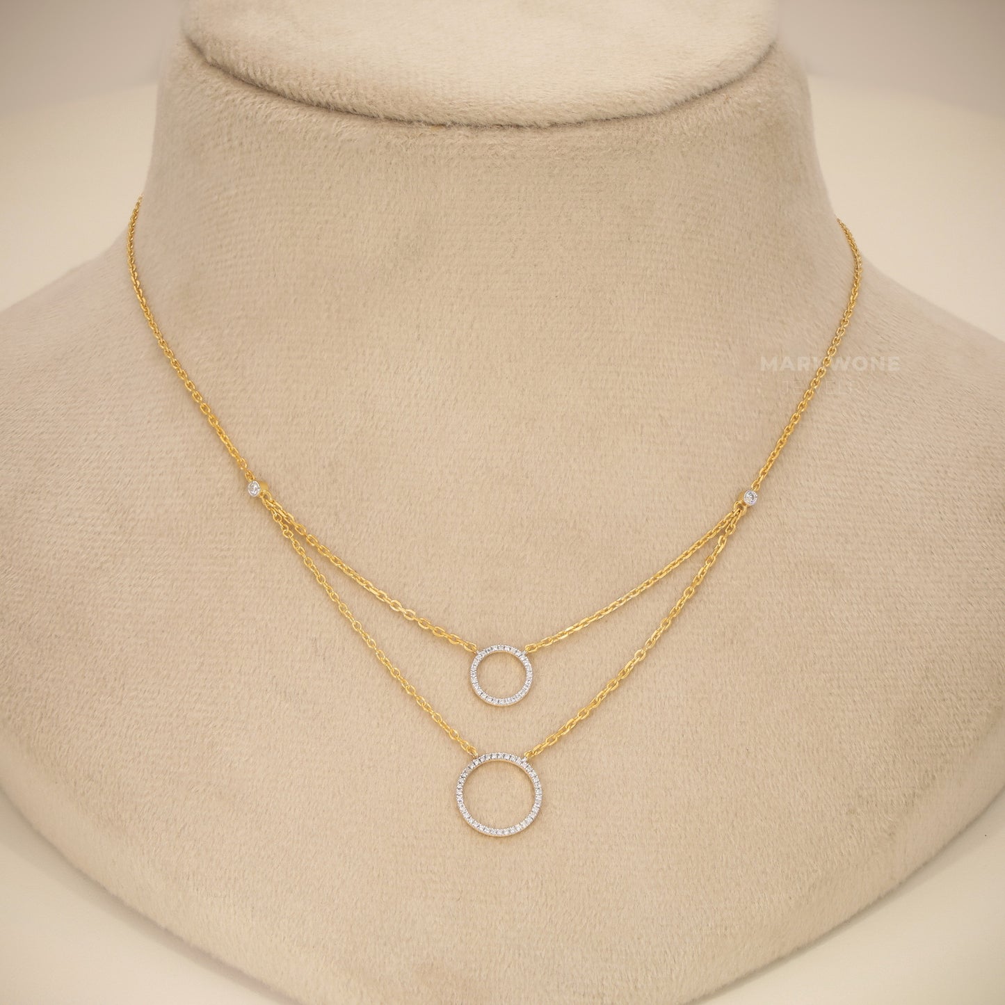 Multi-Layer Solitaire Necklace