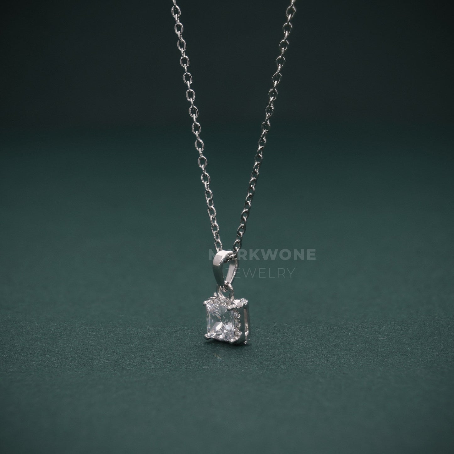 Princess Cut Solitaire Pendant