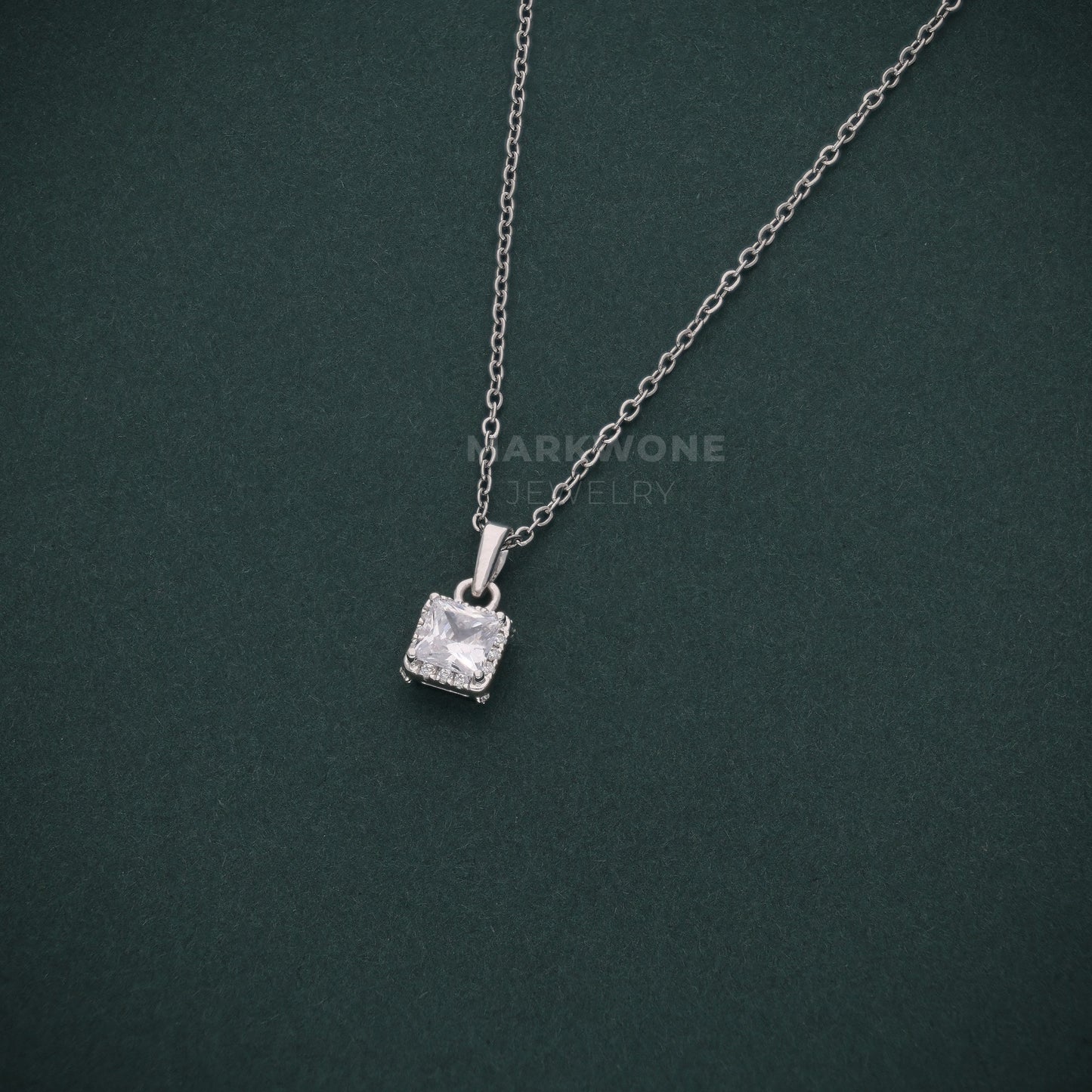 Princess Cut Solitaire Pendant