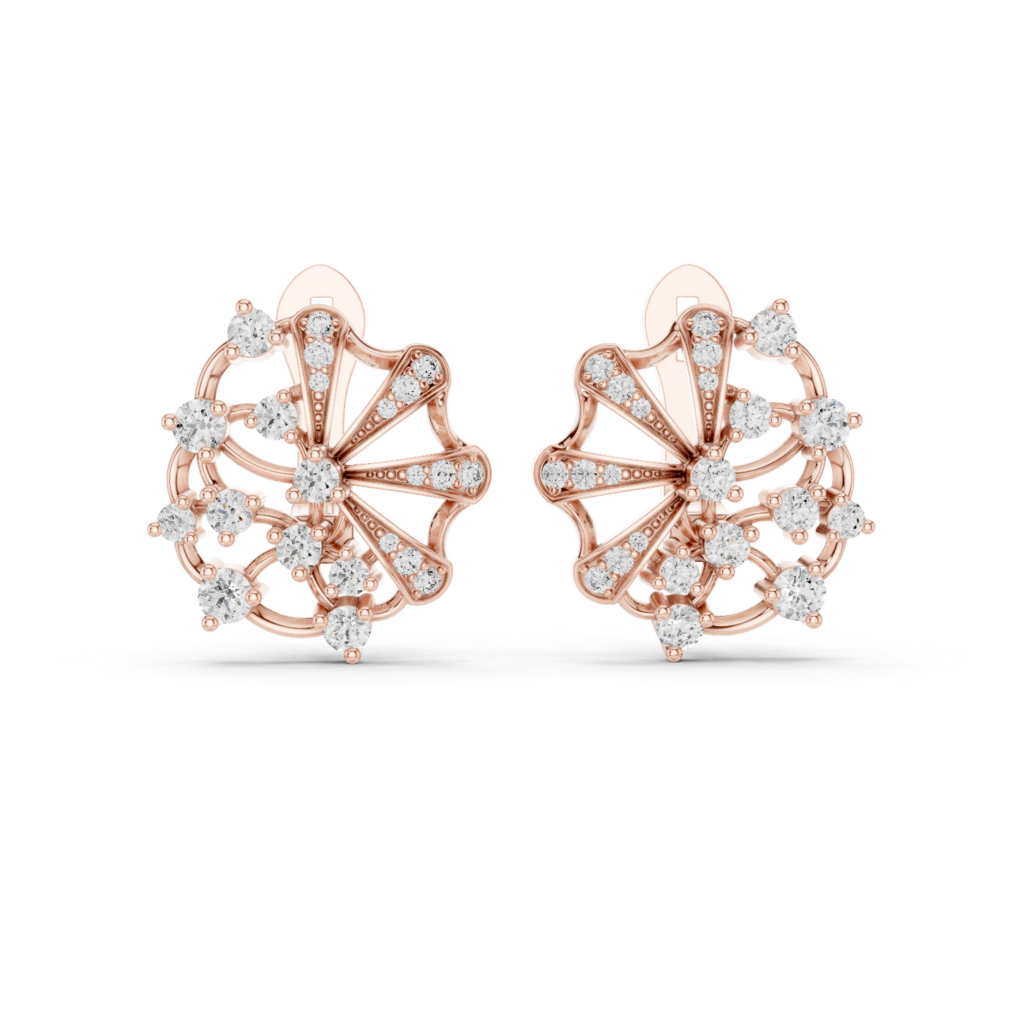 Versailles Sunburst Clip-On Studs