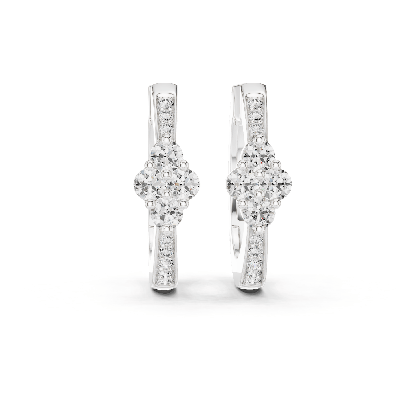 The Lumina Quad-Cluster Diamond Hoops