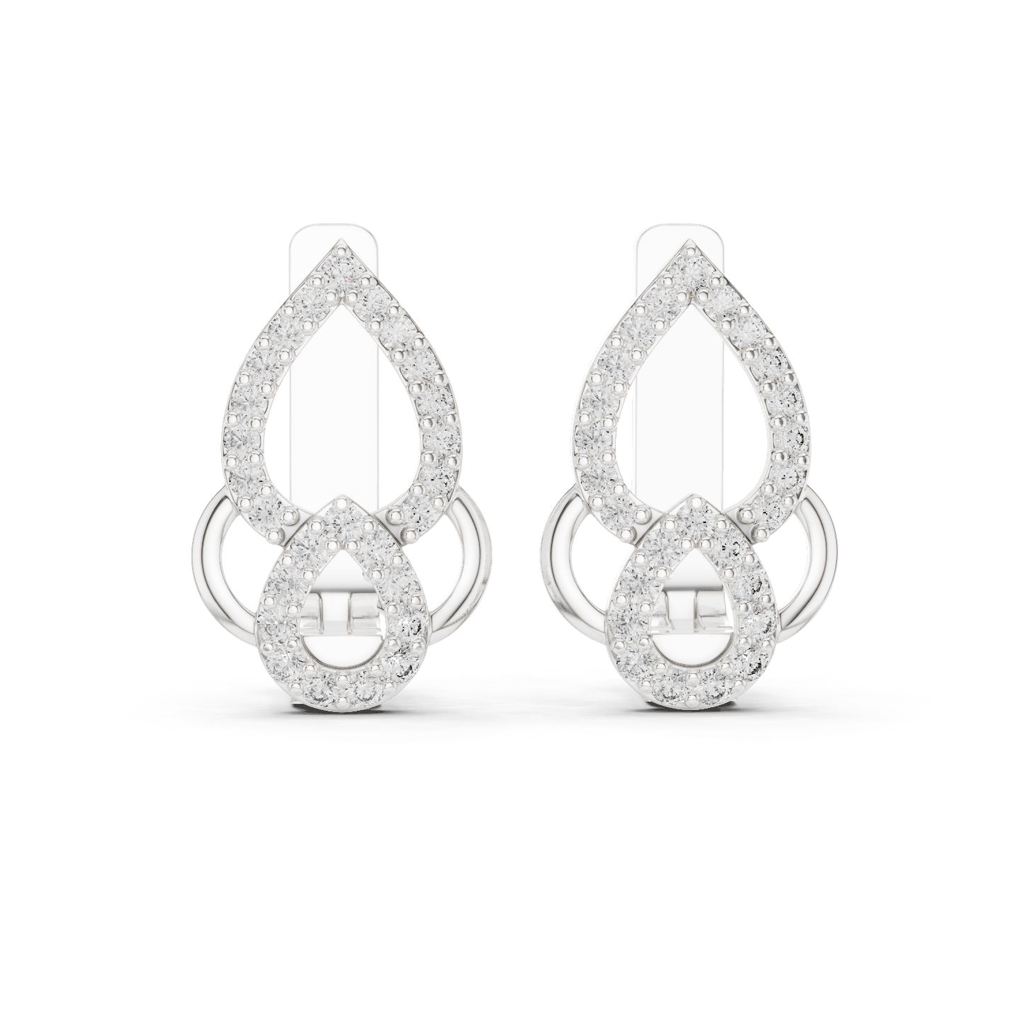 Aria Interlocking Teardrop Earrings