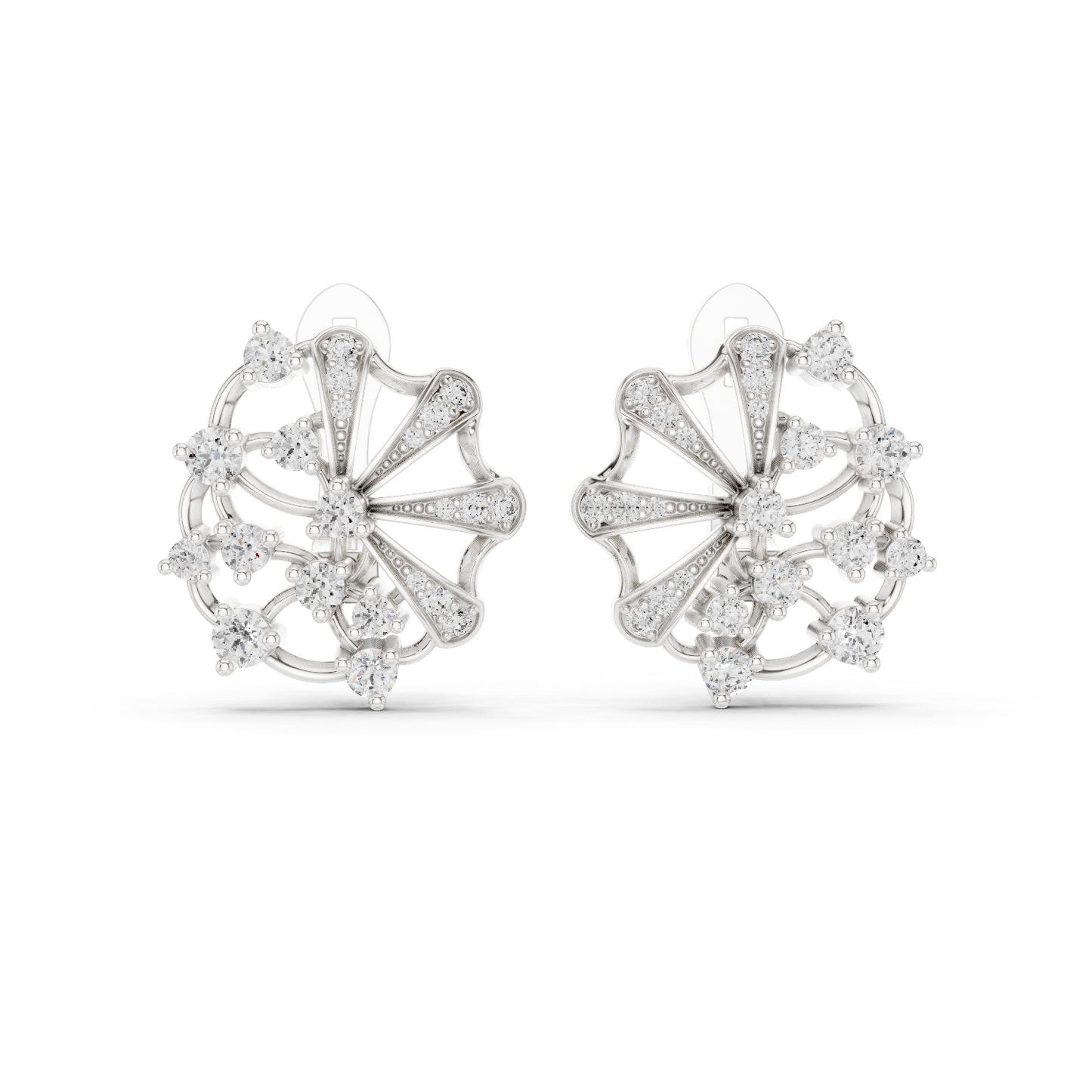 Versailles Sunburst Clip-On Studs