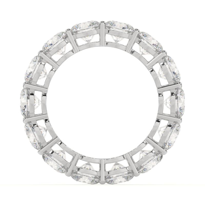 Round Diamond Shared-Prong Statement Eternity Ring