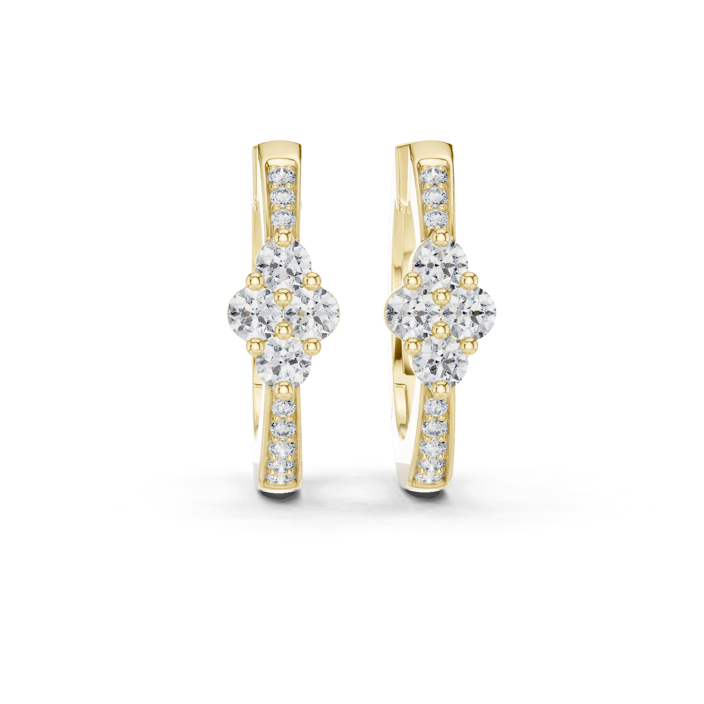 The Lumina Quad-Cluster Diamond Hoops